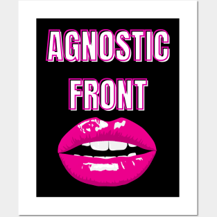 agnostic front red lips Posters and Art